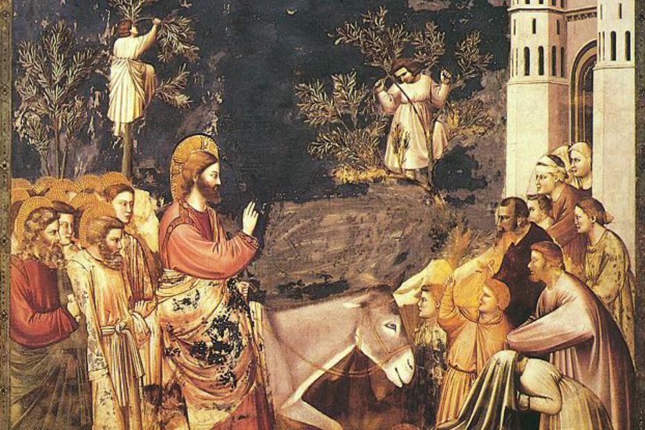 Giotto, Cappella degli Scrovegni: l'ingresso a Gerusalemme