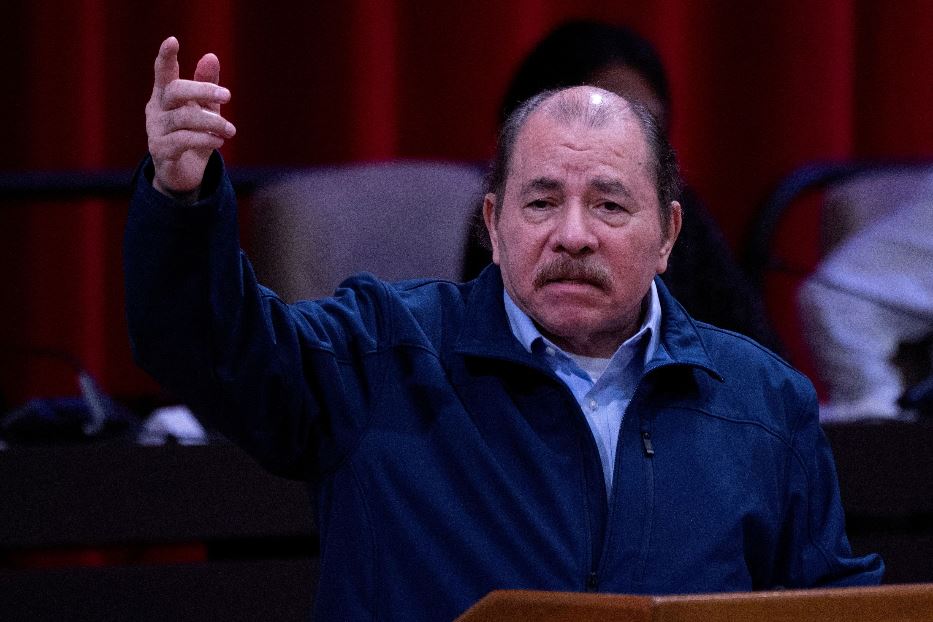 Il dittatore del Nicaragua, Daniel Ortega: sua vice è la moglie Rosario Murillo