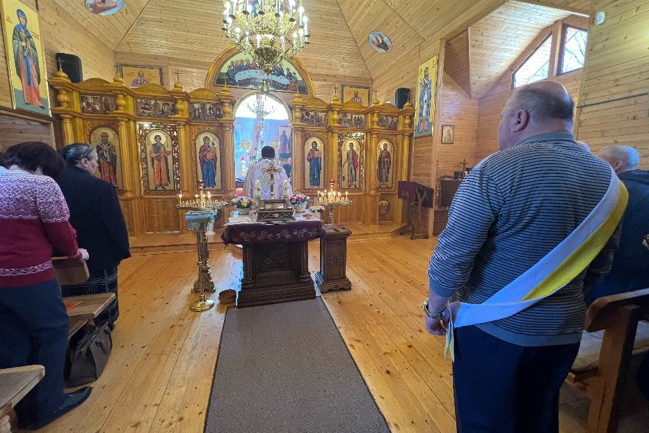 Una Messa della comunità greco-cattolica a Zaporizhzhia