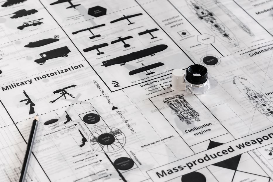 Una delle mappe esposte alla mostra Calculating Empires