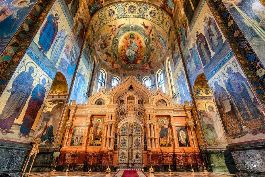 Russia, San Pietroburgo, l’interno della Cattedrale di Cristo Salvatore sul sangue versato
