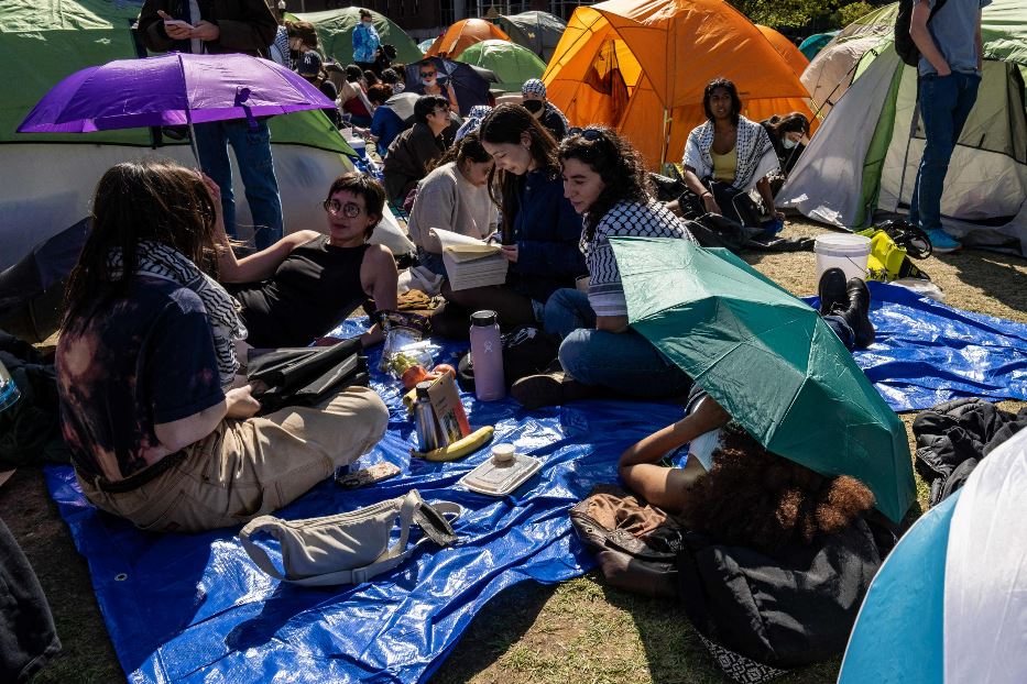 Gli 'accampamenti di solidarietà' alla Columbia