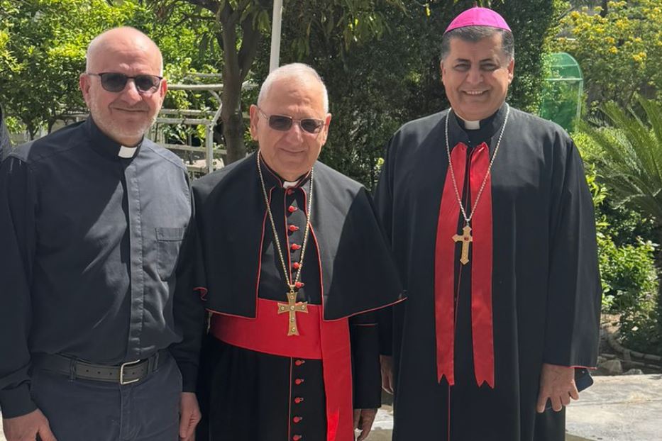 Il cardinale Sako con il vescovo ausiliare Basel Yaldo a Baghdad