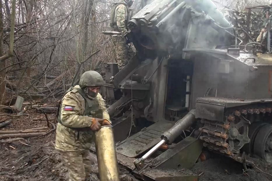 Un soldato russo nel Donetsk meridionale