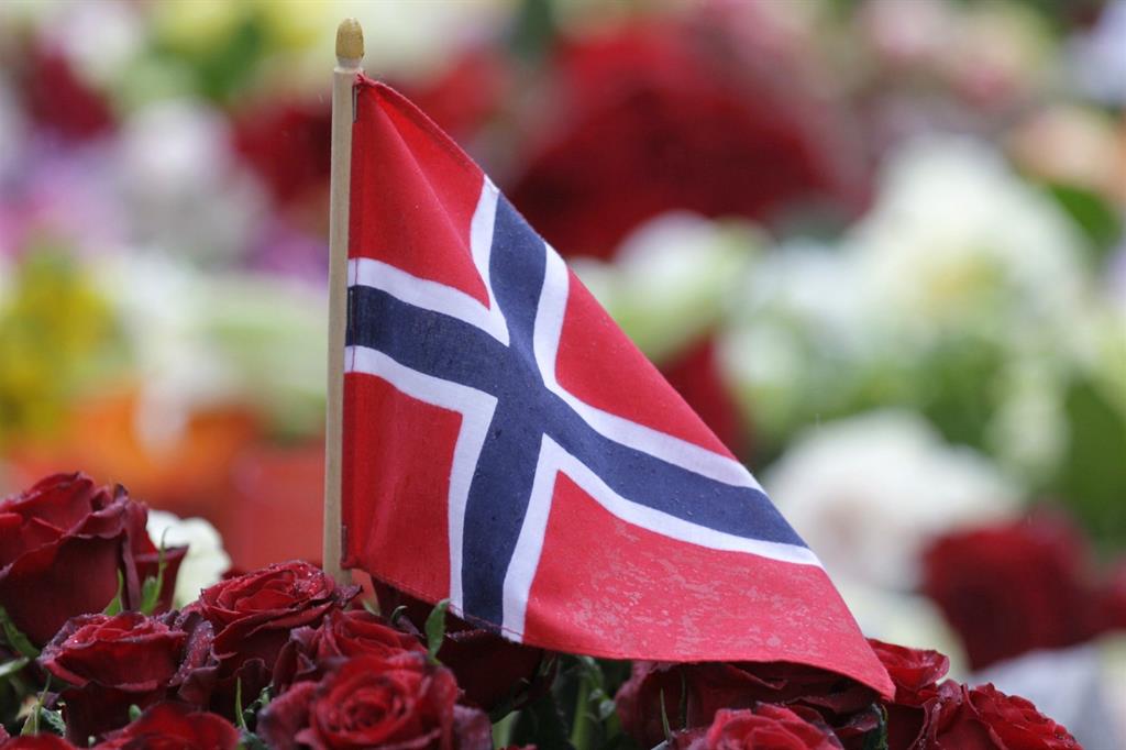 La bandiera della Norvegia (Reuters)
