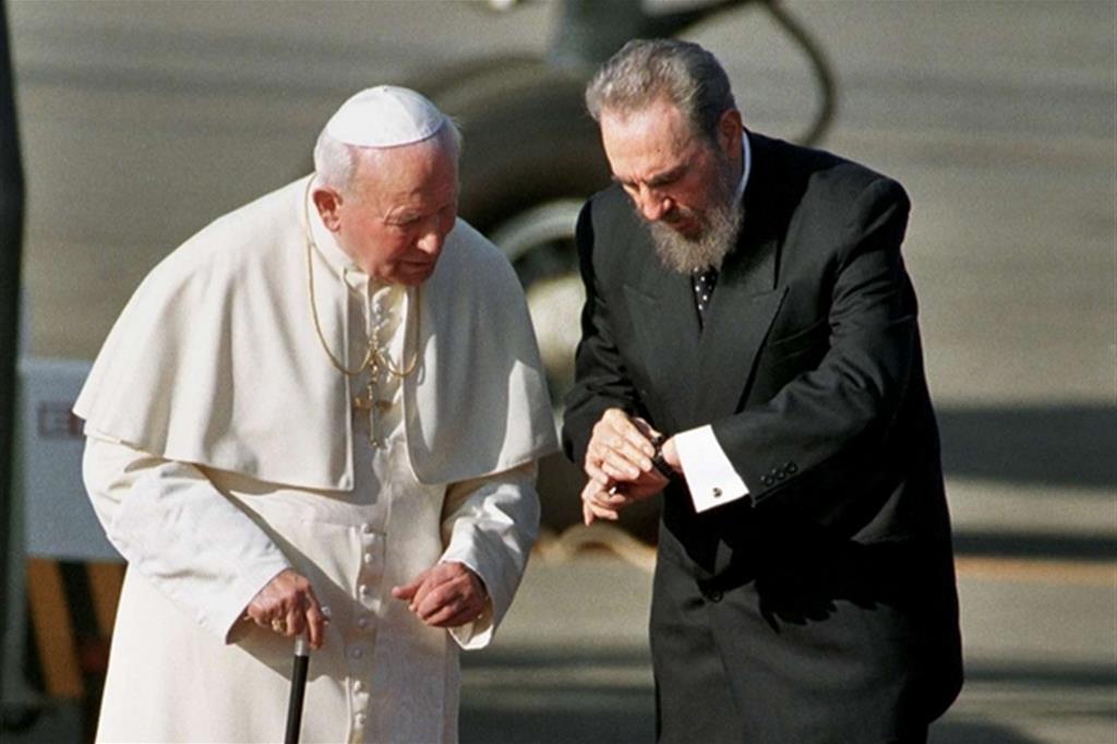 Giovanni Paolo II, Benedetto e Francesco: i tre Papi di Fidel