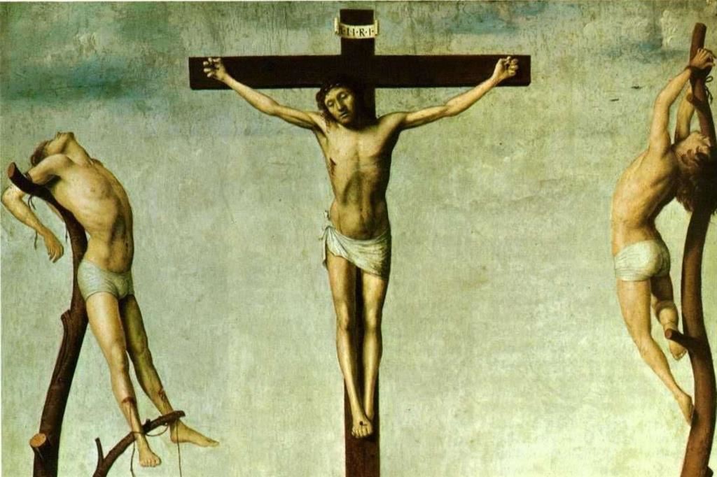 Antonello da Messina, La crocifissione, particolare