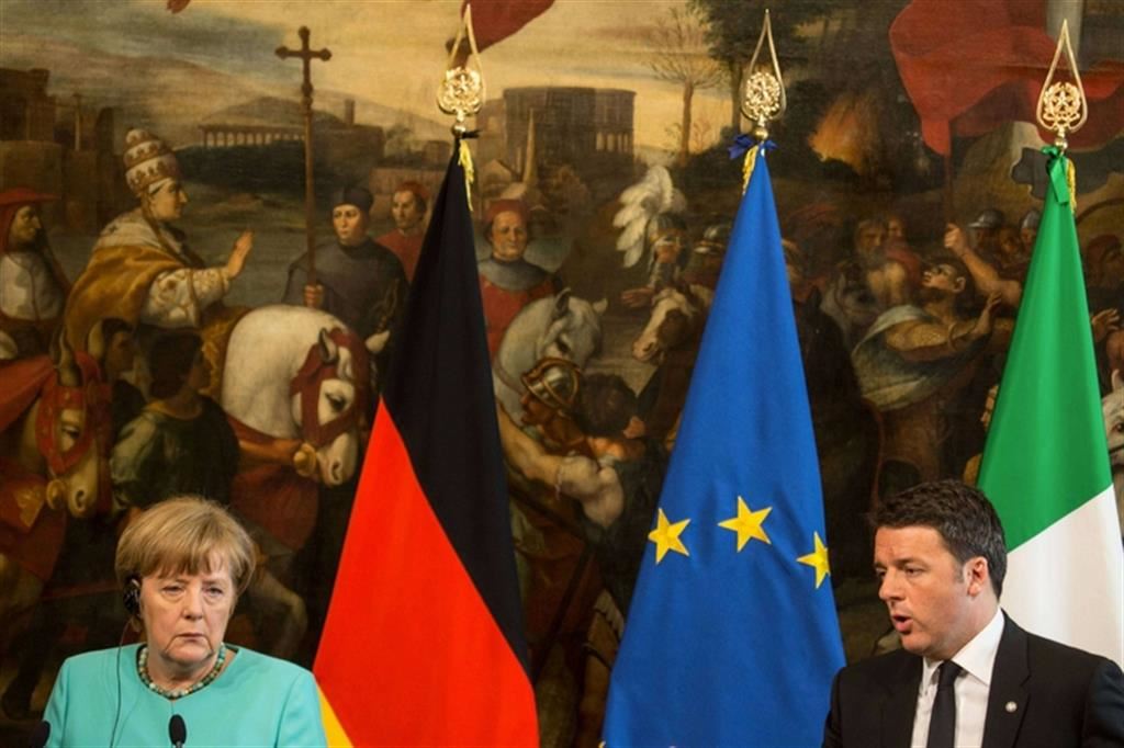 Merkel e Renzi: difendiamo Schengen
