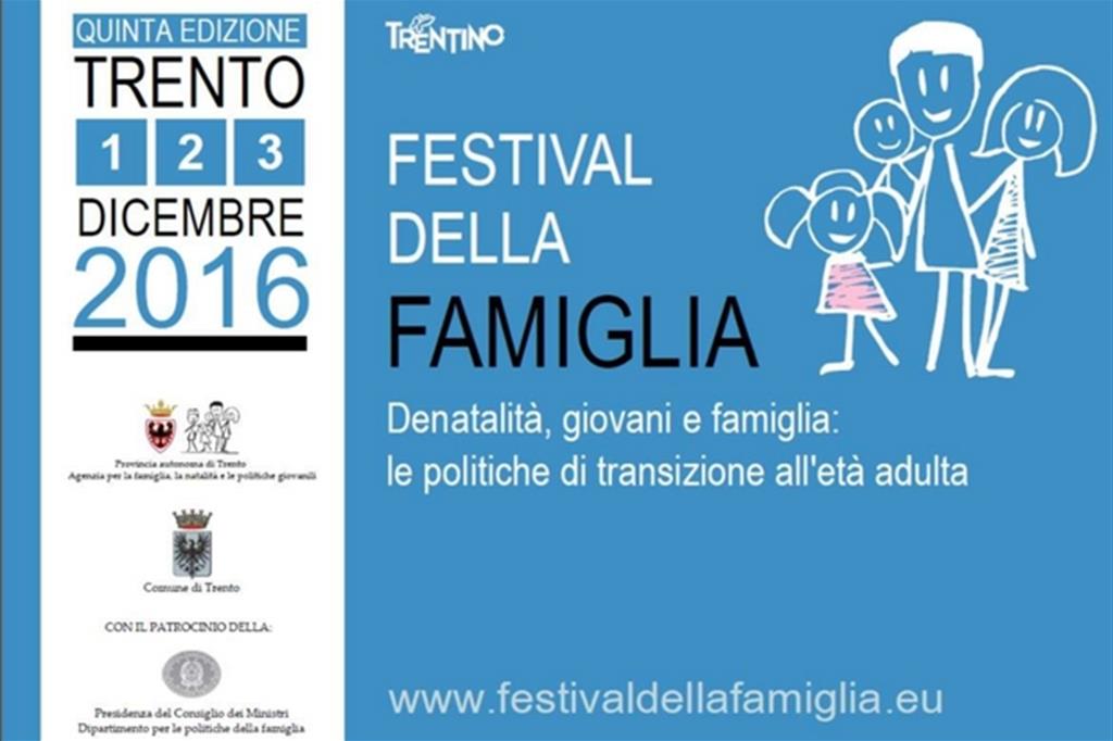La cartolina del Festival della famiglia a Trento