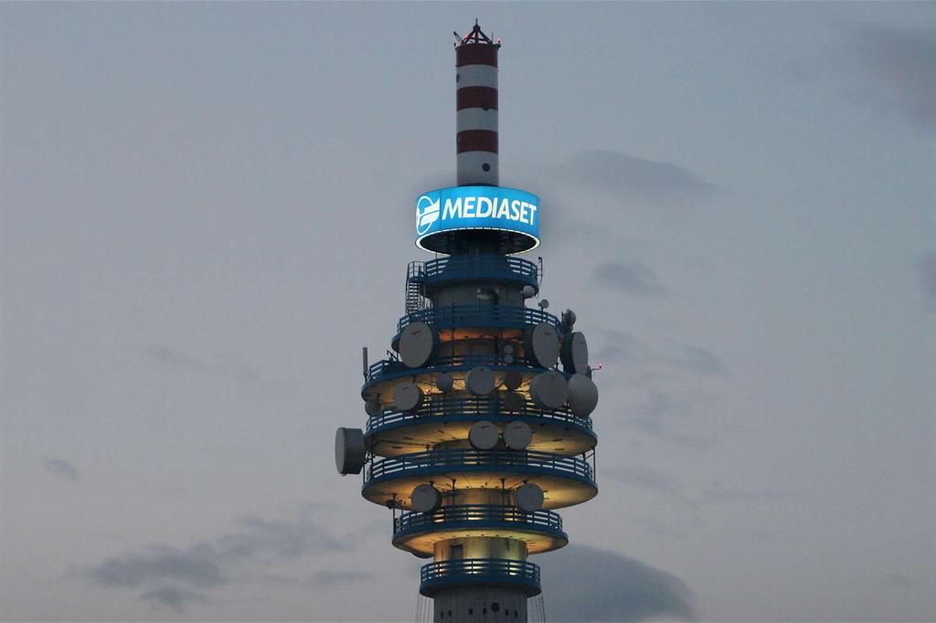 La torre di Mediaset a Cologno Monzese