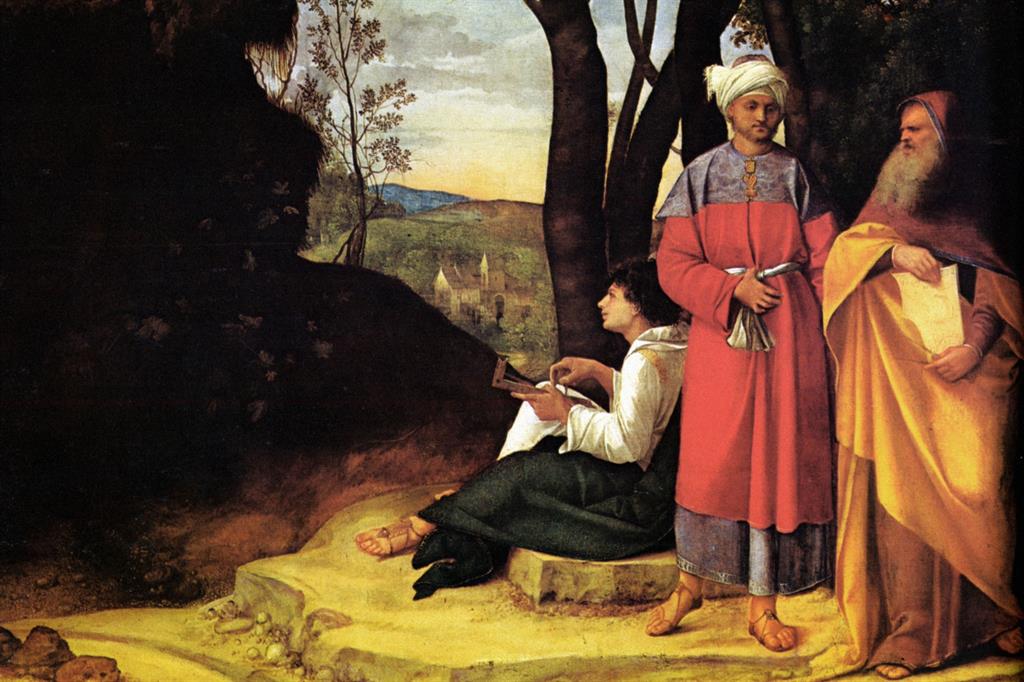 «I tre filosofi» di Giorgione (1506-1508), conservato al Kunsthistorisches Museum di Vienna (Fototeca)