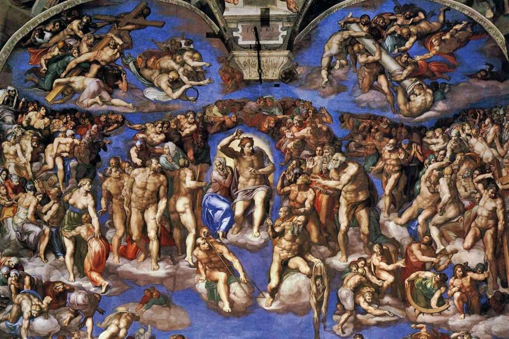 Giudizio Universale alla Cappella Sistina di Michelangelo