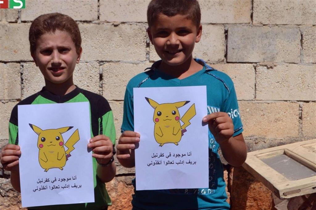 I bambini siriani: «Salvate noi non i Pokemon»