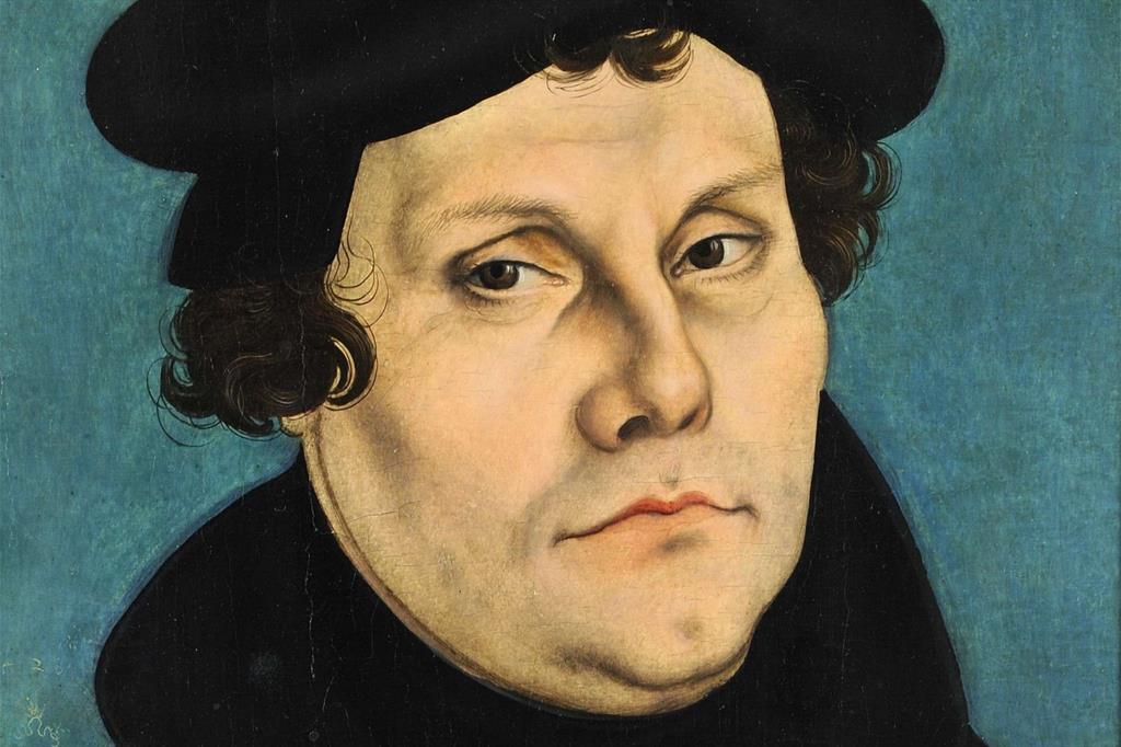 Un ritratto di Martin Lutero di Lucas Cranach, 1528 (Wikimedia Commons)