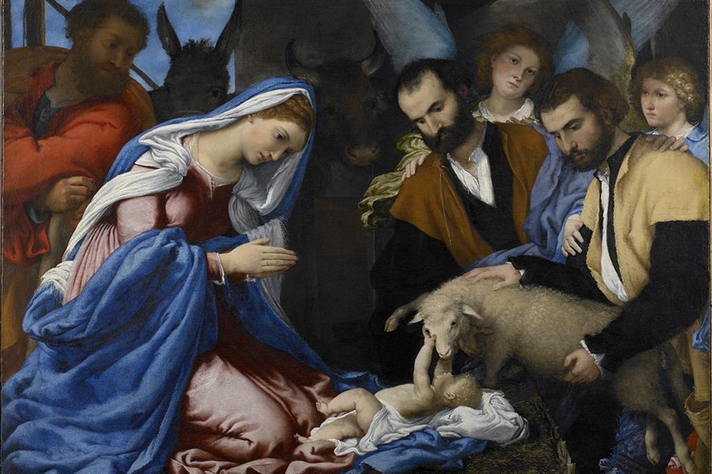 L'Adorazione dei pastori di Lorenzo Lotto