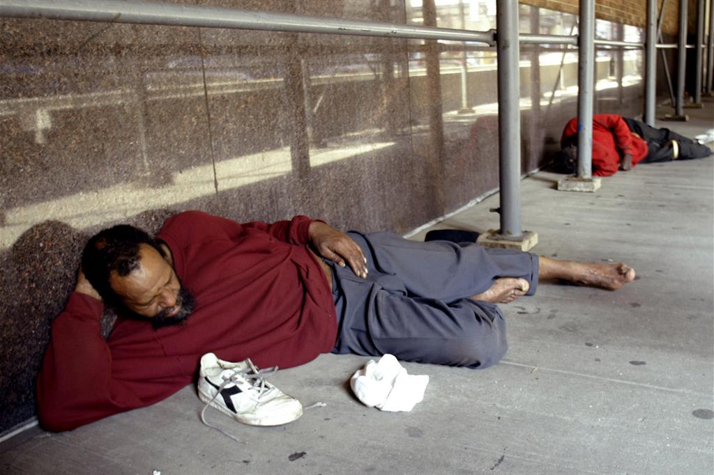 un homeless a New York