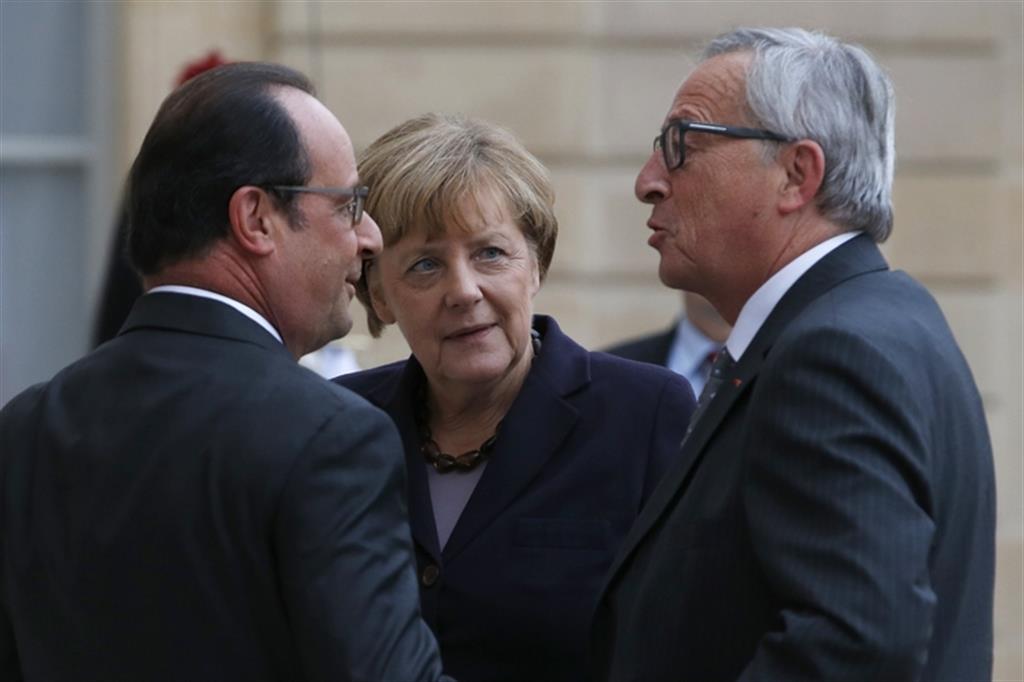 Merkel e Hollande, vertice senza Renzi