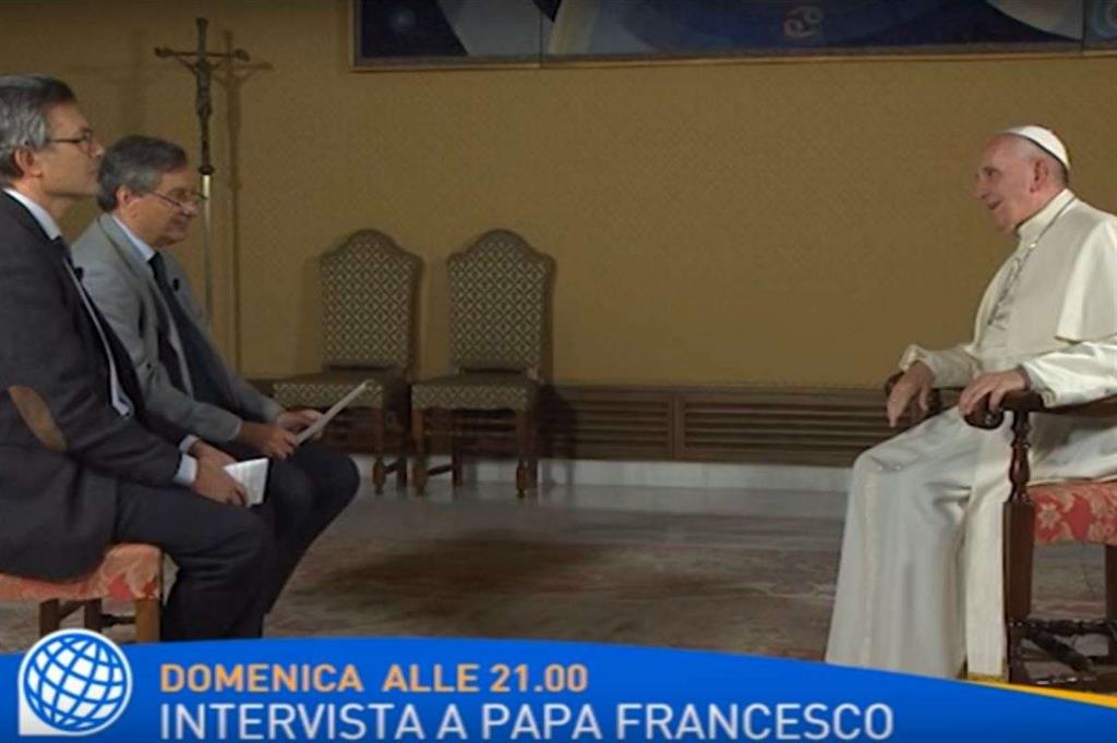 Intervista a Tv2000 e InBlu radio di Papa Francesco