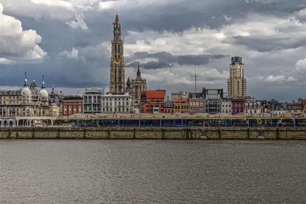 Veduta della città di Anversa