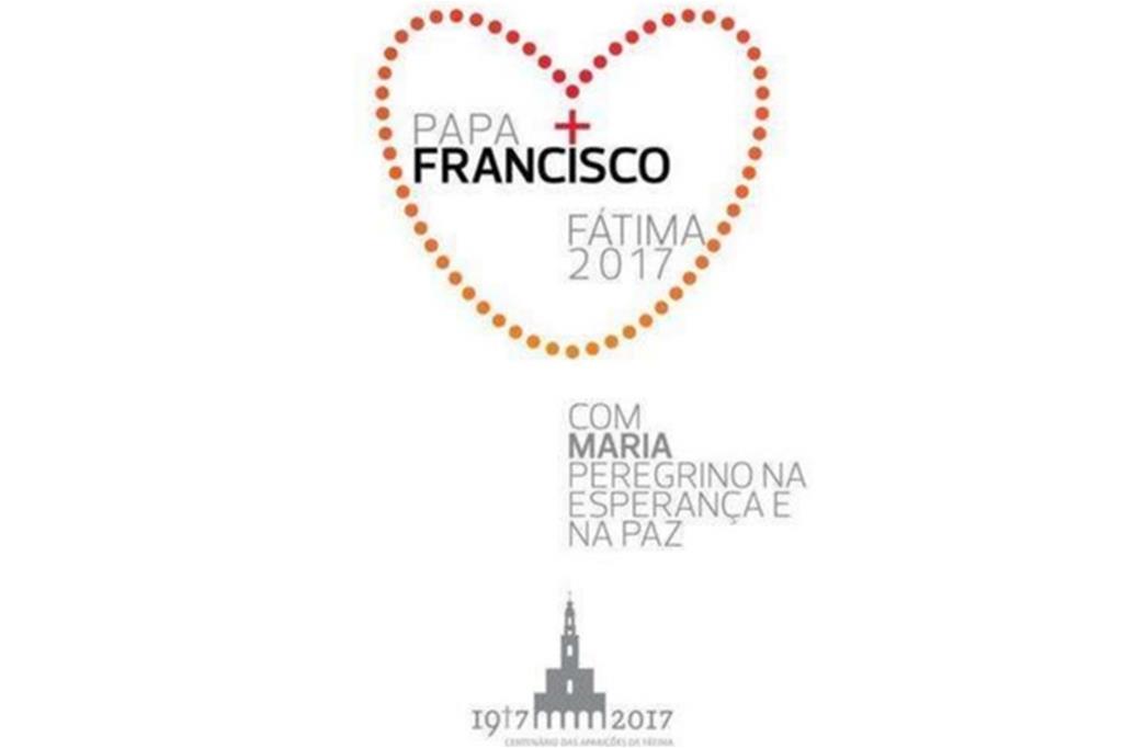 Il logo del viaggio di Papa Francesco a Fatima