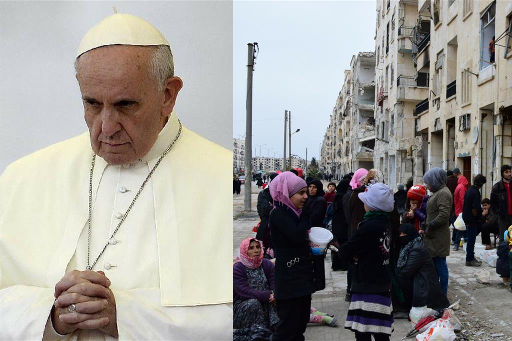 L'offerta del Papa alle famiglie di Aleppo: cibo, bollette e aiuti ai neosposi