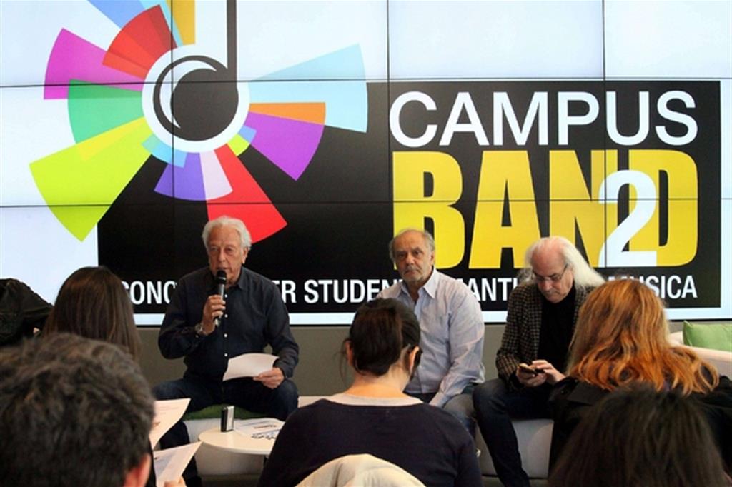Mario Lavezzi e Franco Mussida a Milano per “CampusBand Musica & Matematica 2"