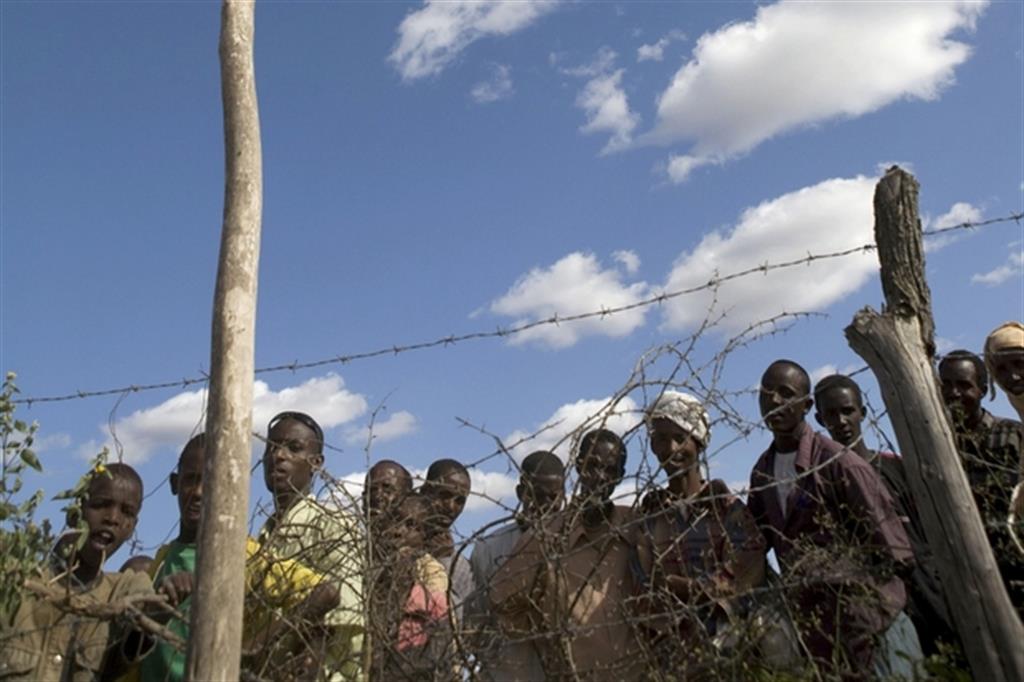 Profughi africani in un campo in Etiopia