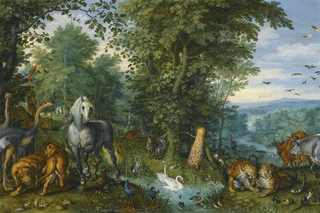 Il Paradiso terrestre immaginato da Jan Bruegel il Vecchio  (1612)
