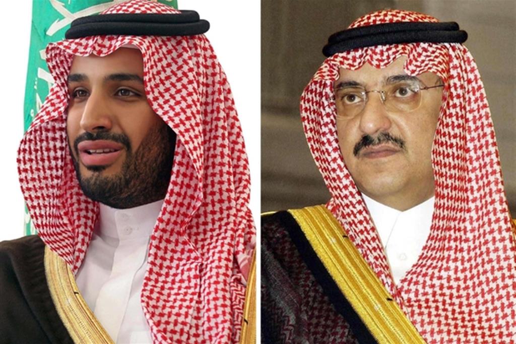 Mohmmad bin Salman, nominato erede al trono dell'Arabia Saudita e, a destra, il cugino Mohammad bin Nayef (Ansa/Ap)