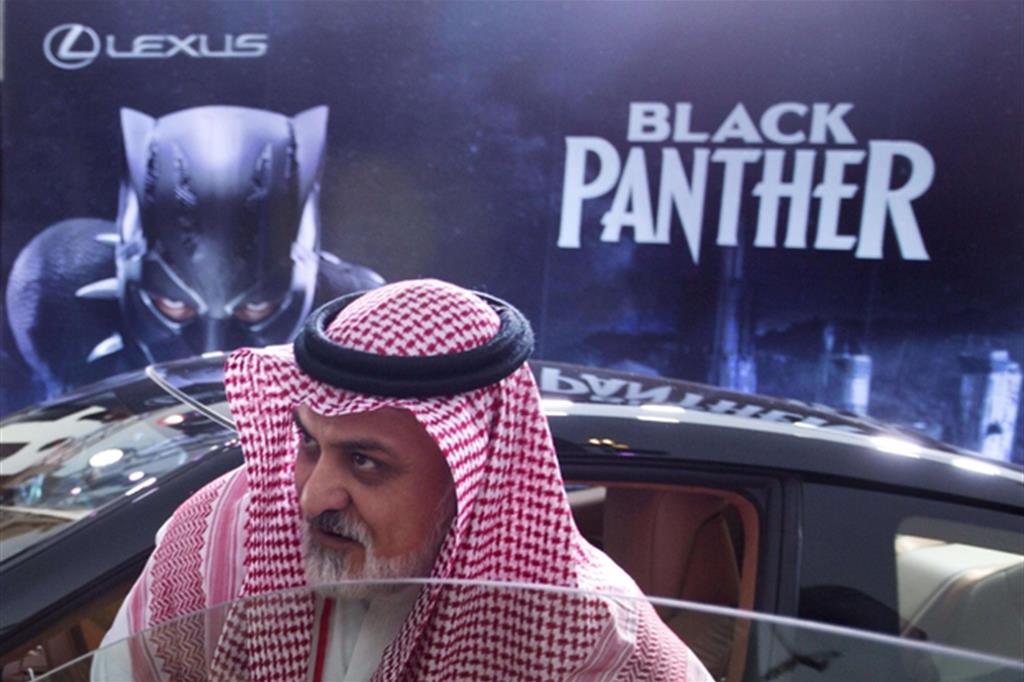 Black Panther, il primo film proiettato in un cinema pubblico dell'Arabia Saudita dopo 35 anni (Ansa)