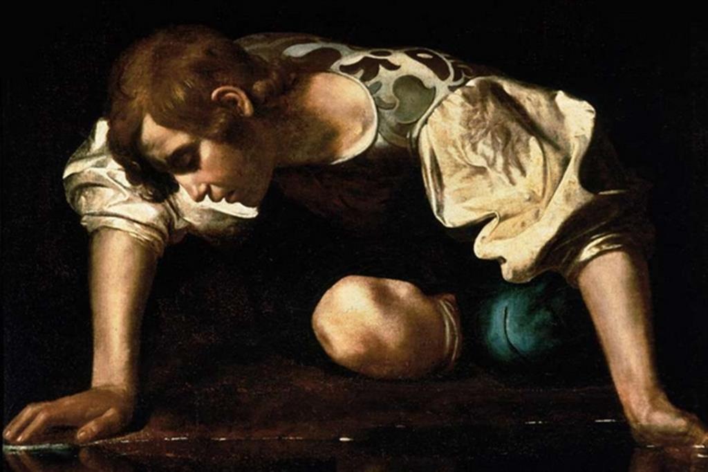 “Narciso”, tela la cui attribuzione a Caravaggio da parte di Longhi è oggi oggetto di discussione da parte degli studiosi Roma, Galleria nazionale di arte antica di Palazzo Barberini