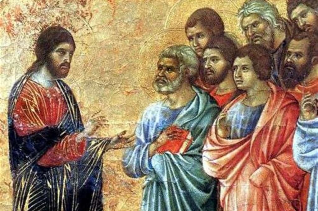 Duccio di Buoninsegna, Gesù e i discepoli