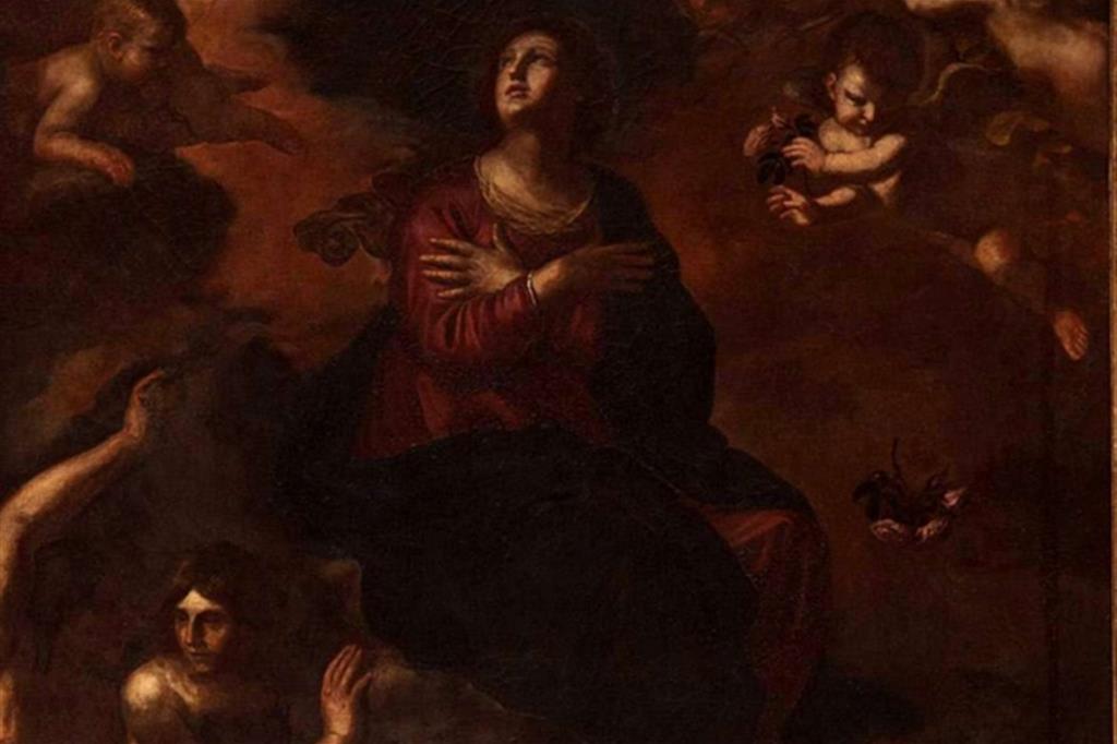L’“Assunzione della Vergine” della chiesa di San Francesco ad Aversa, ora attribuita al Guercino.
