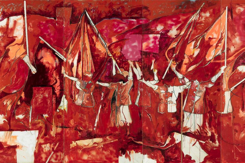 Mario Schifano, "Festa cinese", 1968 (particolare)