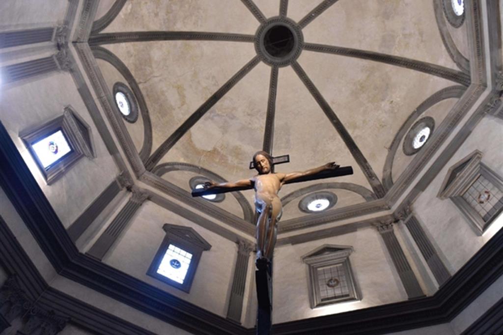 Torna nella basilica di Santo Spirito il Cristo di Michelangelo