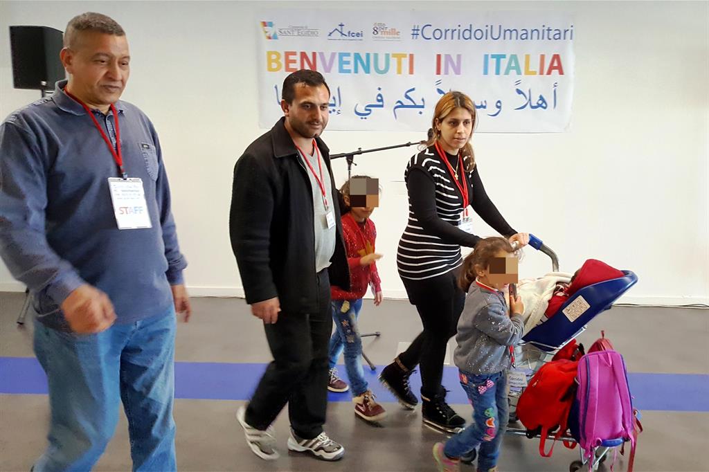 Profughi siriani entrati in Italia con i corridoi umanitari