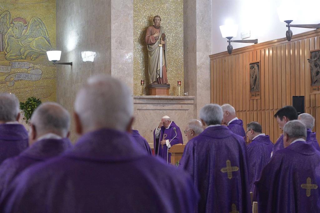 La Messa alla Casa del Divin Maestro ad Ariccia (Osservatore Romano)