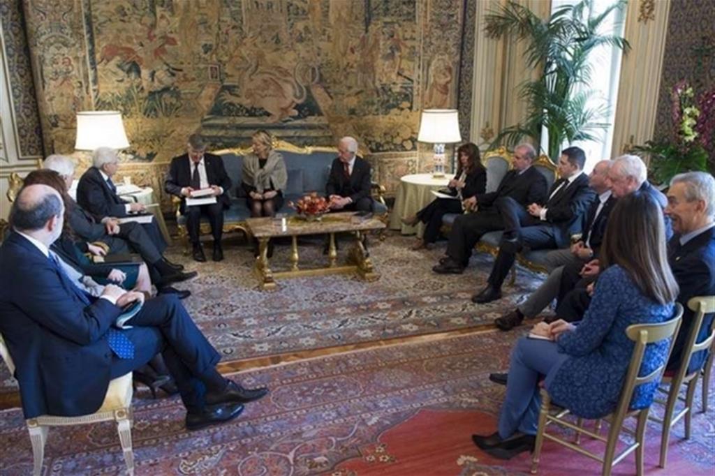 Il presidente Mattarella ha incontrato ieri al Quirinale gli esuli istriani e dalmati
