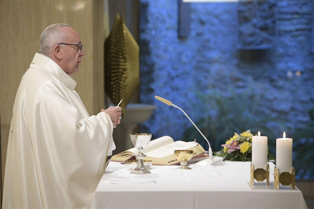 Il Papa stamani ha celebrato la messa a Casa Santa Marta (Osservatore Romano)