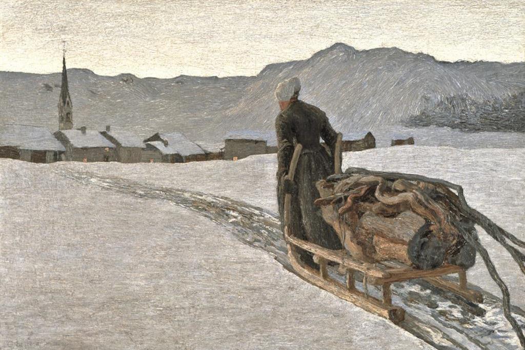 Giovanni Segantini, "Ritorno dal bosco" (1890). Segantini Museum, St.-Moritz