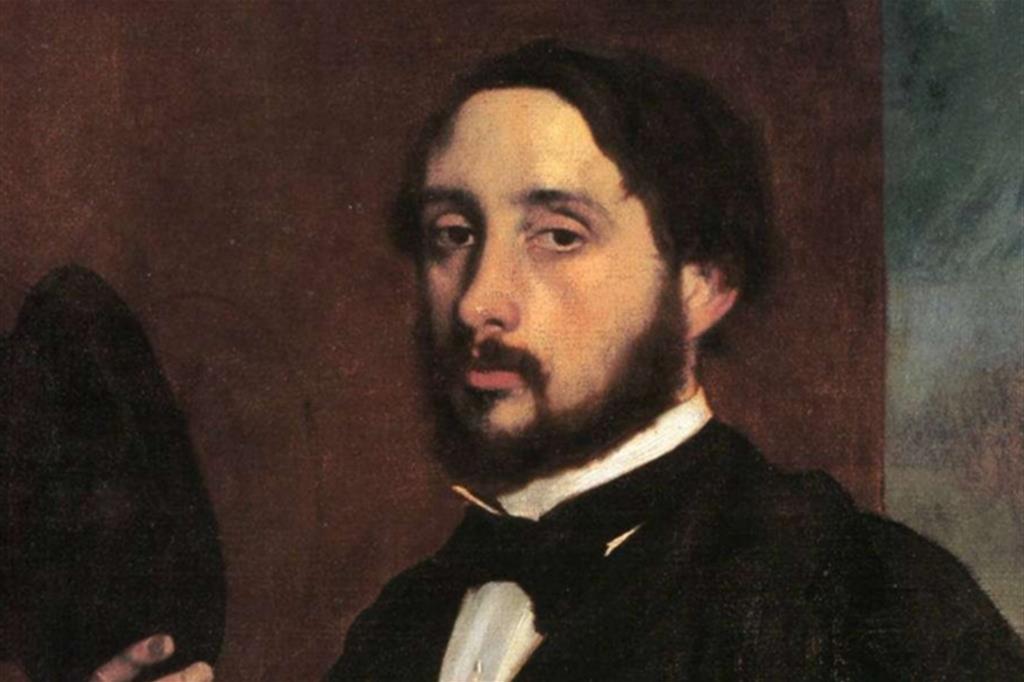 Edgar Degas, Autoritratto (particolare)