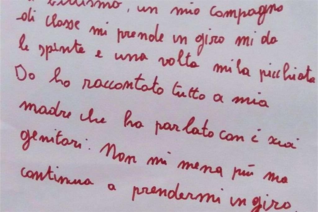 Leo, 9 anni, racconta di aver detto tutto ai genitori. Sono diminuiti gli attacchi fisici, ma non quelli verbali. - 