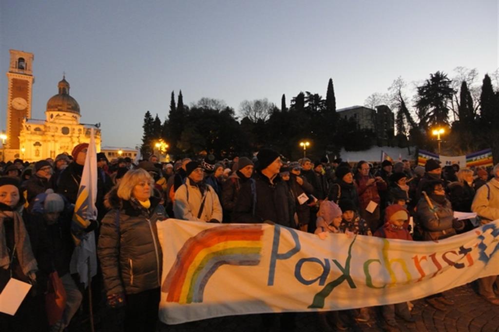 La Marcia di Capodanno per la pace del 2014 in provincia di Vicenza (Foto Giorgio Boato)