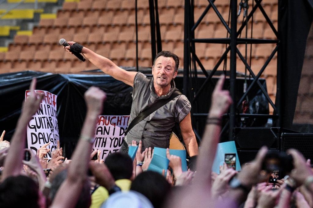 Bruce Springsteen a San Siro a luglio 2016 (Fotogramma)