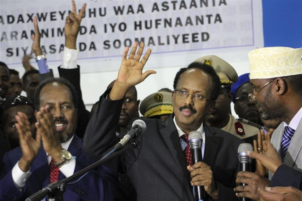 Mohamed Abdullahi Mohamed “Farmajo”, 54 anni, è il nuovo presidente (Ansa/Ap)