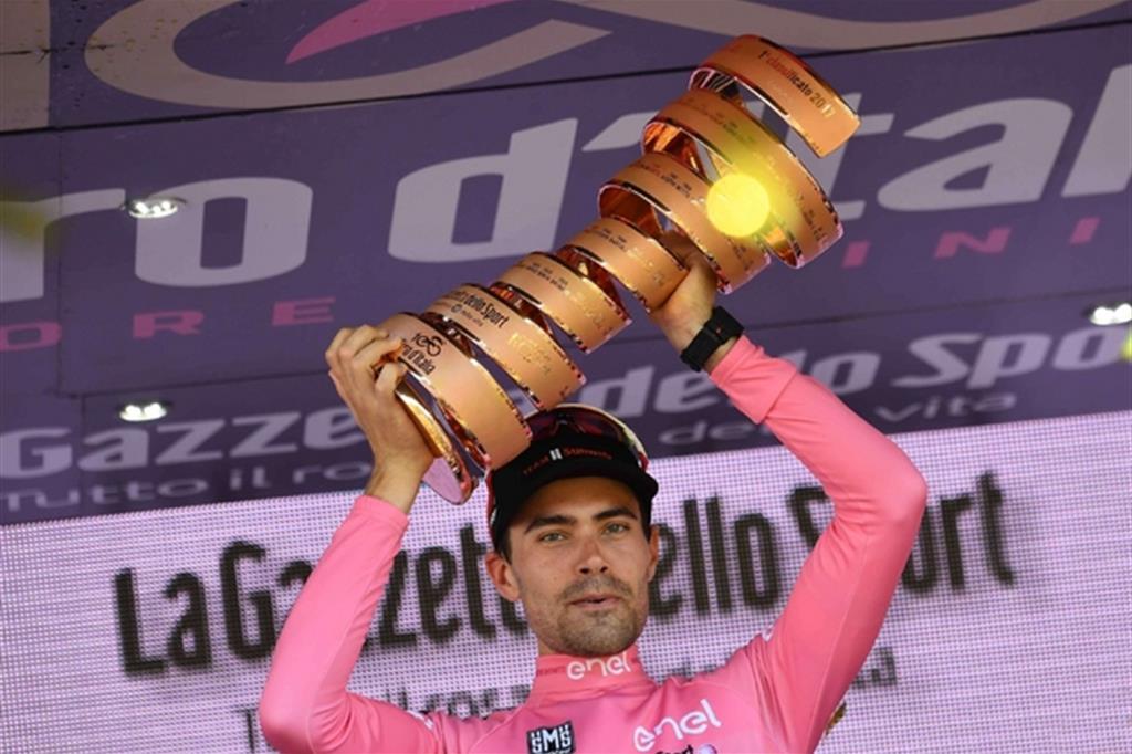 L'olandese Tom Dumoulin, 26 anni, vincitore del Giro d'Italia numero 100