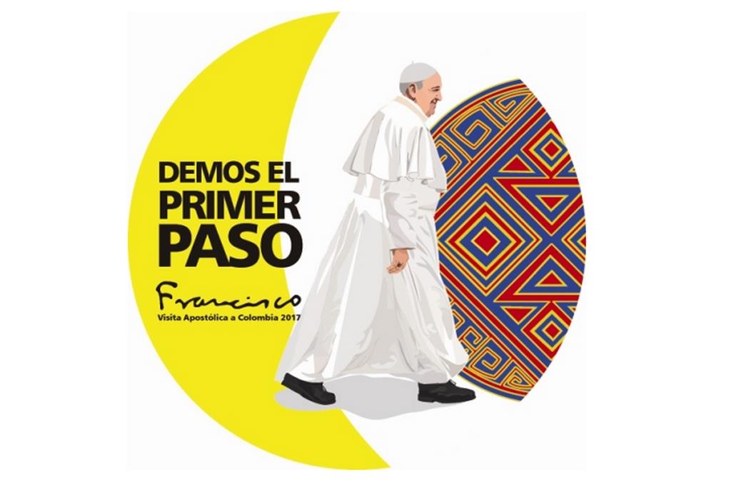 Il logo del viaggio di papa Francesco in Colombia, dal 6 all'11 settembre