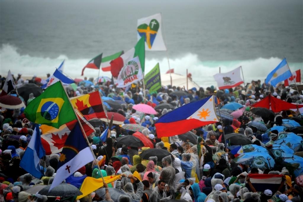 Un momento della Giornata mondiale della gioventù di Rio de Janeiro del 2013
