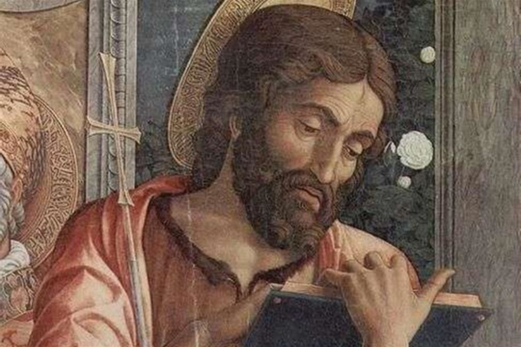 Andrea Mantegna, San Giovanni Battista, particolare