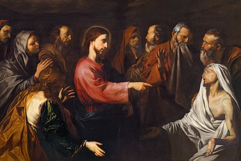 Josè de Ribera, La Resurrezione di Lazzaro, particolare